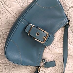Coach dusty blue purse